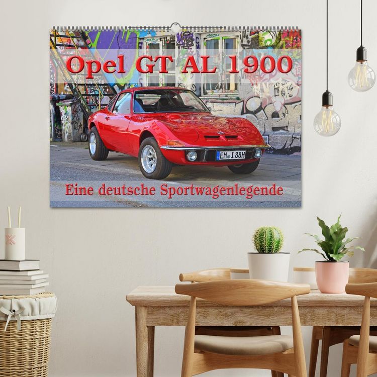 Produktbild: Opel GT 1900 AL Eine deutsche Sportwagenlegende (Wandkalender 2026 DIN A2 quer), CALVENDO Monatskalender