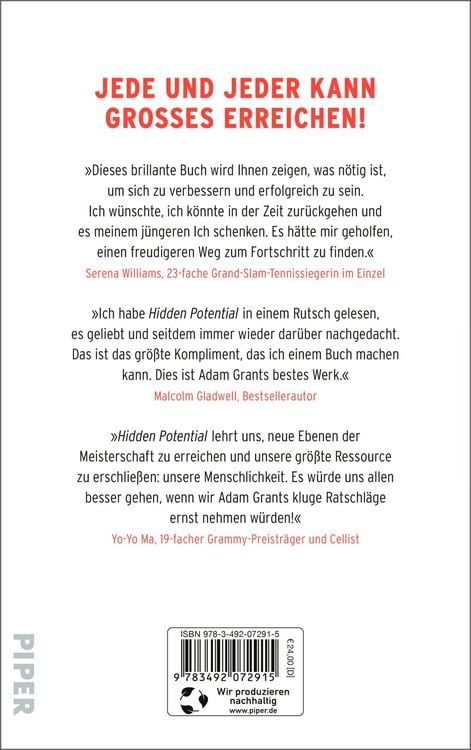 Produktbild: Hidden Potential – Die Wissenschaft des Erfolgs