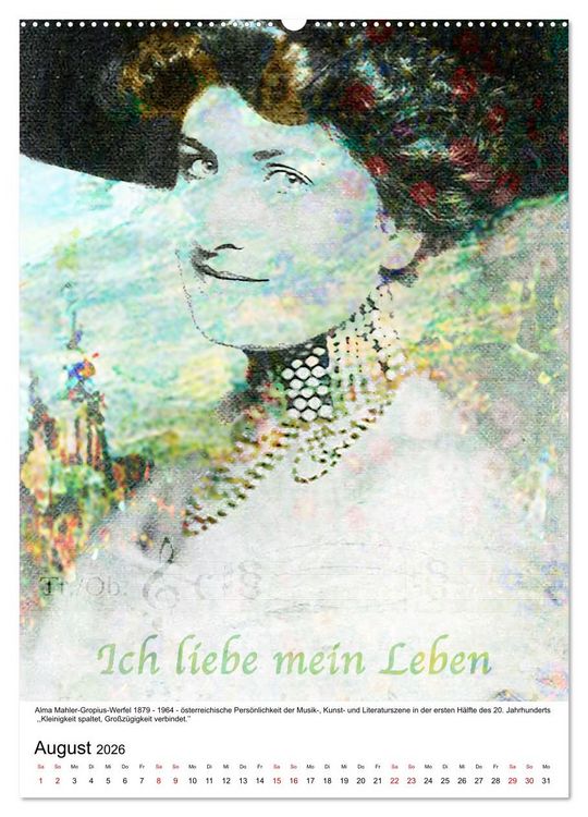 Produktbild: Die FARBEN der Frauen - 12 Portr&auml;ts gro&szlig;artiger Frauen (hochwertiger Premium Wandkalender 2026 DIN A2 hoch), Kunstdruck in Hochglanz