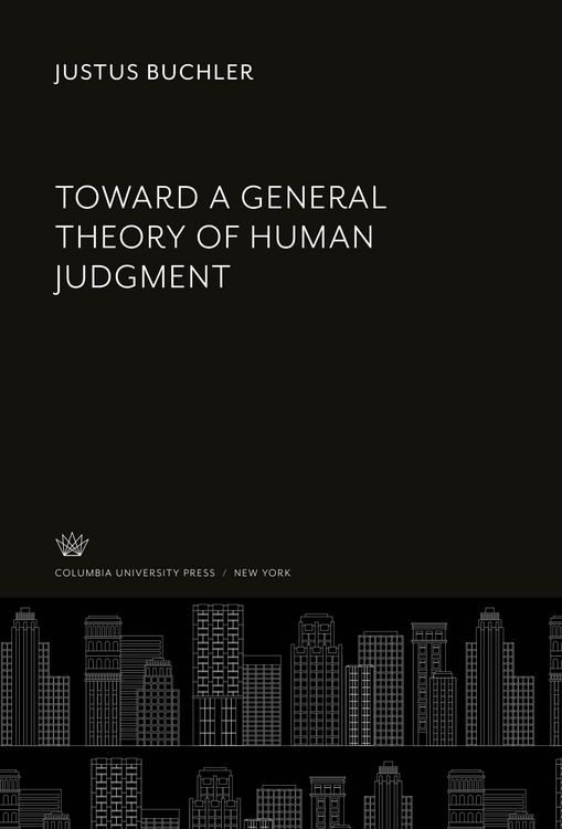 Produktbild: Toward a General Theory of Human Judgment