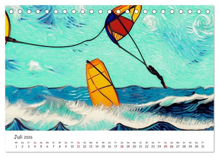 Produktbild: Ostsee Kunstwerke (Tischkalender 2026 DIN A5 quer), CALVENDO Monatskalender