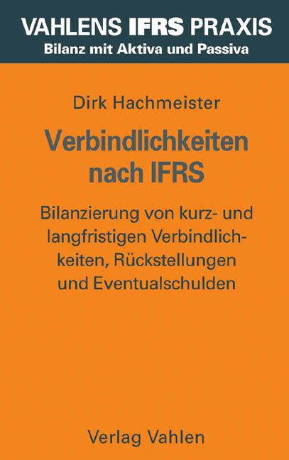 Produktbild: Verbindlichkeiten nach IFRS