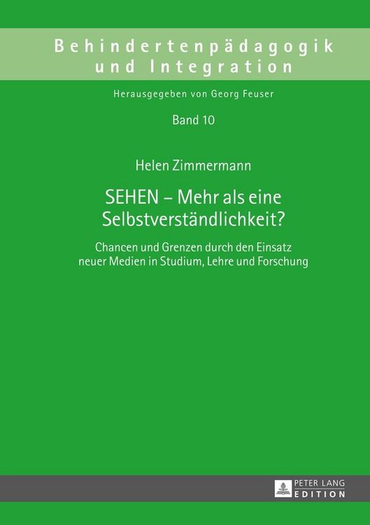 Produktbild: SEHEN &ndash; Mehr als eine Selbstverst&auml;ndlichkeit?