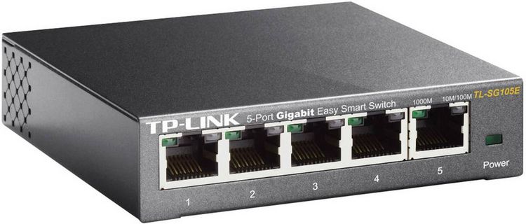 Produktbild: TP-LINK TL-SG105E TL-SG105E Netzwerk Switch 5 Port 1 GBit/s