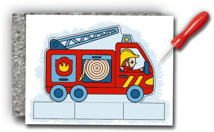 Produktbild: Mein gro&szlig;es Prickel-Starterset: Fahrzeuge - Mini-K&uuml;nstler