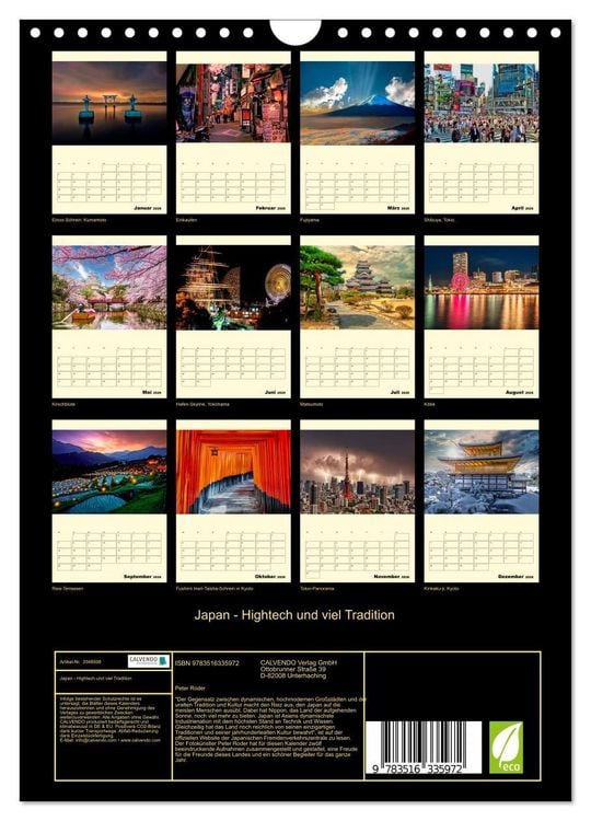 Produktbild: Japan - Hightech und viel Tradition (Wandkalender 2026 DIN A4 hoch), CALVENDO Monatskalender