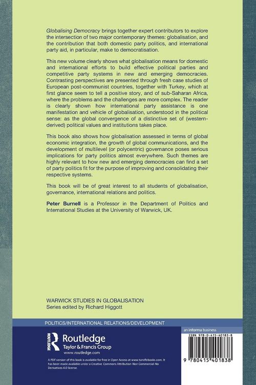 Produktbild: Globalising Democracy