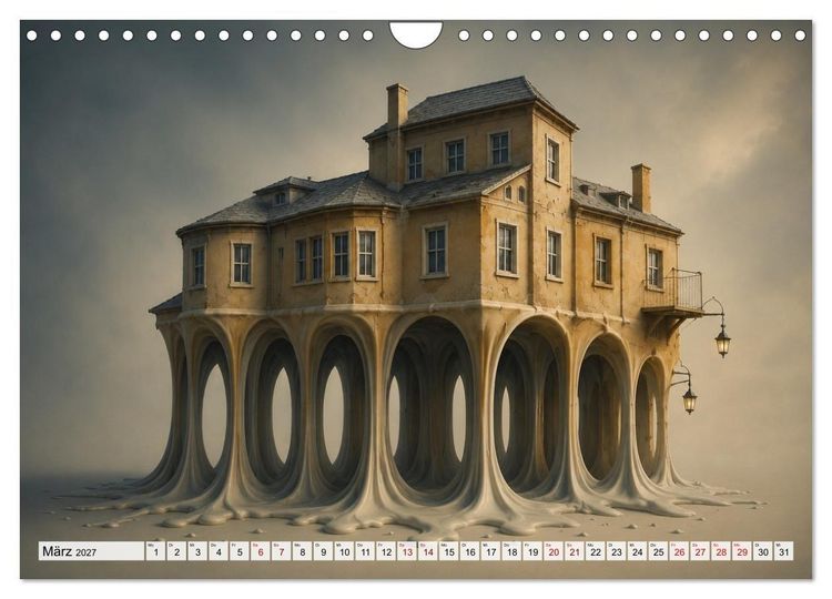 Produktbild: Fantastische Illusionen - Mystischer Kunstkalender (Wandkalender 2027 DIN A4 quer), CALVENDO Monatskalender