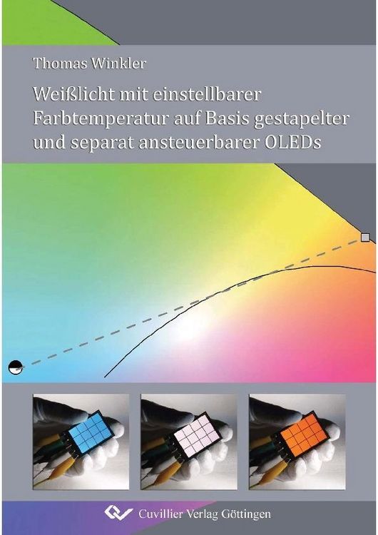Produktbild: Wei&szlig;licht mit einstellbarer Farbtemperatur auf Basis gestapelter und separat ansteuerbarer OLEDs