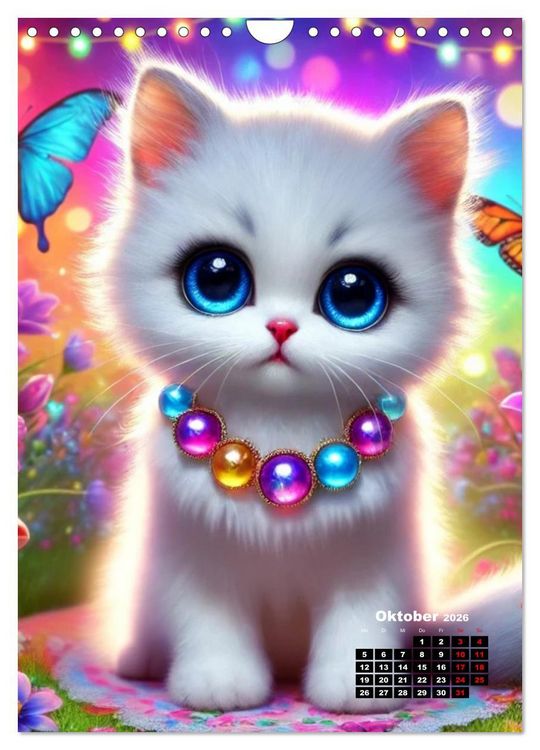 Produktbild: Miau Momente (Wandkalender 2026 DIN A4 hoch), CALVENDO Monatskalender