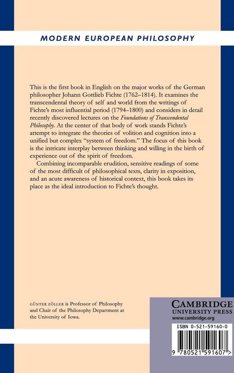 Produktbild: Fichte's Transcendental Philosophy