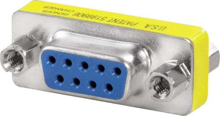 Produktbild: FrontCom&reg; Gender-Changer D-Sub 9 polig, Buchse/ Buchse IE-FCI-D9-FF Weidm&uuml;ller Inhalt: 1 St.