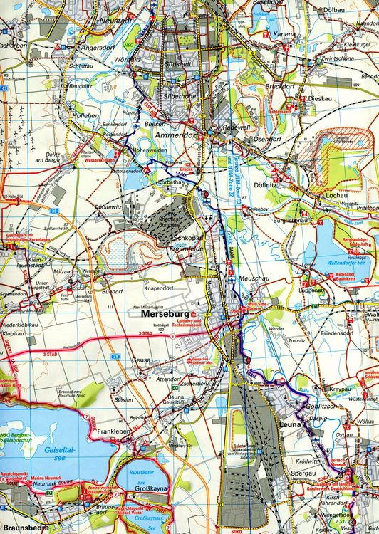 Produktbild: BVA ADFC Regionalkarte Saale-Unstrut 1:75.000