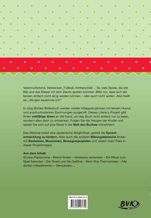 Produktbild: Literacy-Projekt zum Bilderbuch Morgen bestimme ich!