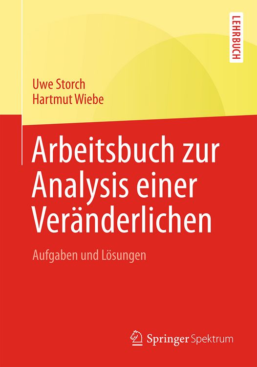 Produktbild: Arbeitsbuch zur Analysis einer Ver&auml;nderlichen