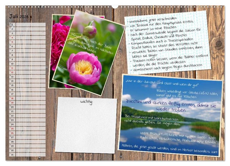 Produktbild: Was ist noch im Garten zu tun? (Wandkalender 2026 DIN A2 quer), CALVENDO Monatskalender