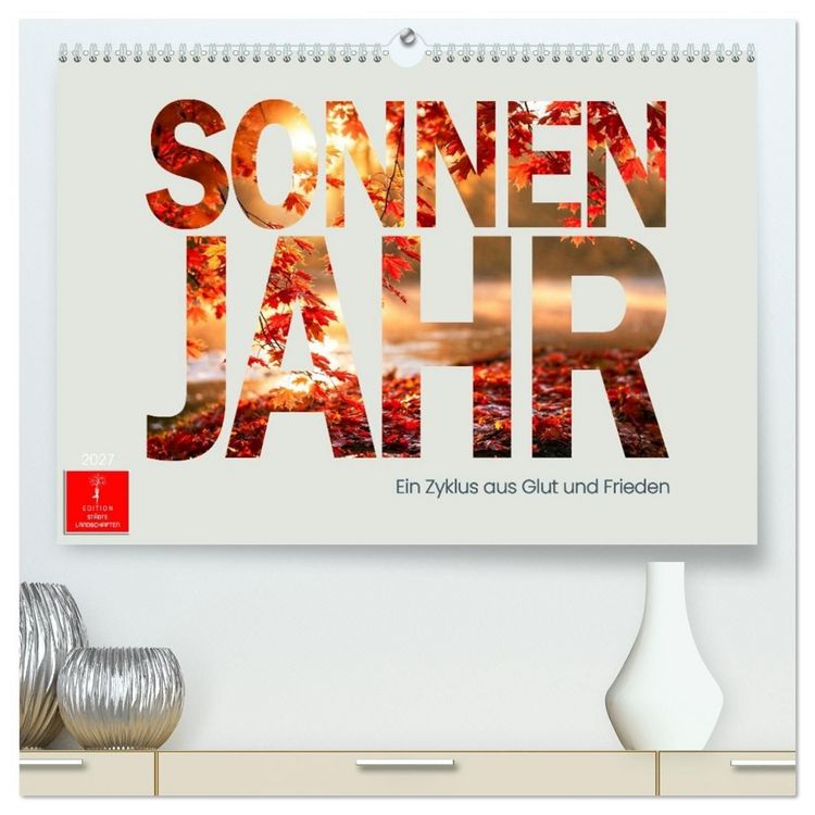 Produktbild: Sonnenjahr (hochwertiger Premium Wandkalender 2027 DIN A2 quer), Kunstdruck in Hochglanz