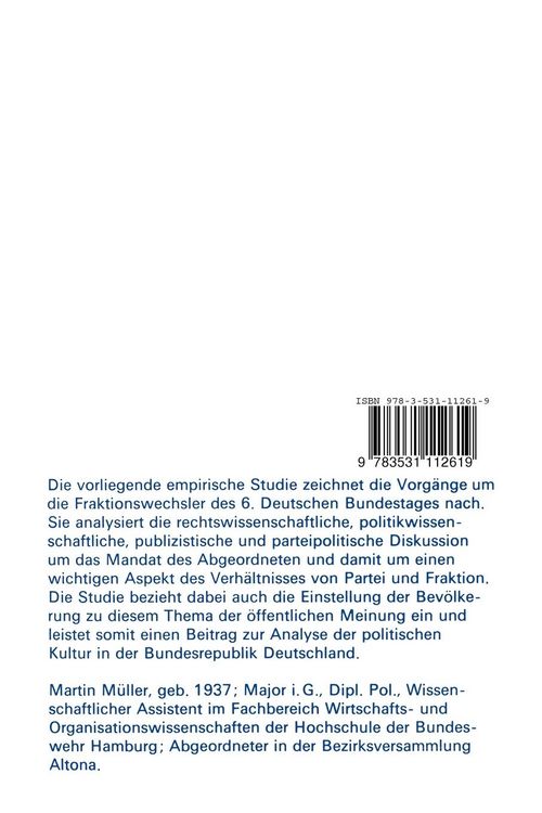 Produktbild: Fraktionswechsel im Parteienstaat