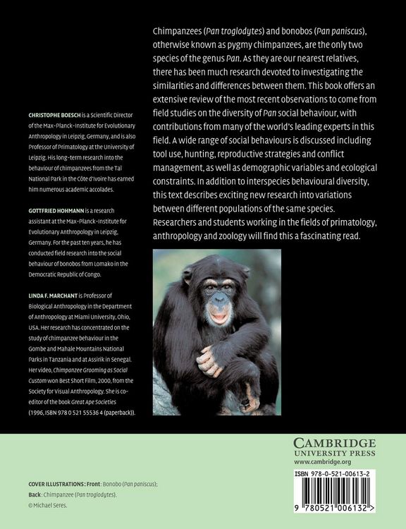 Produktbild: Behavioural Diversity in Chimpanzees and Bonobos