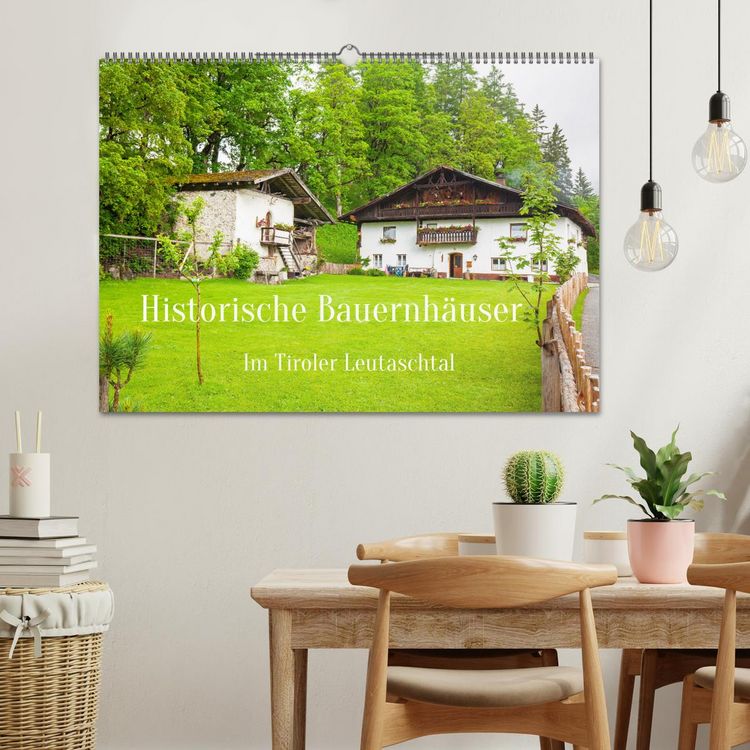 Produktbild: Historische Bauernh&auml;user im Tiroler Leutaschtal (Wandkalender 2026 DIN A2 quer), CALVENDO Monatskalender