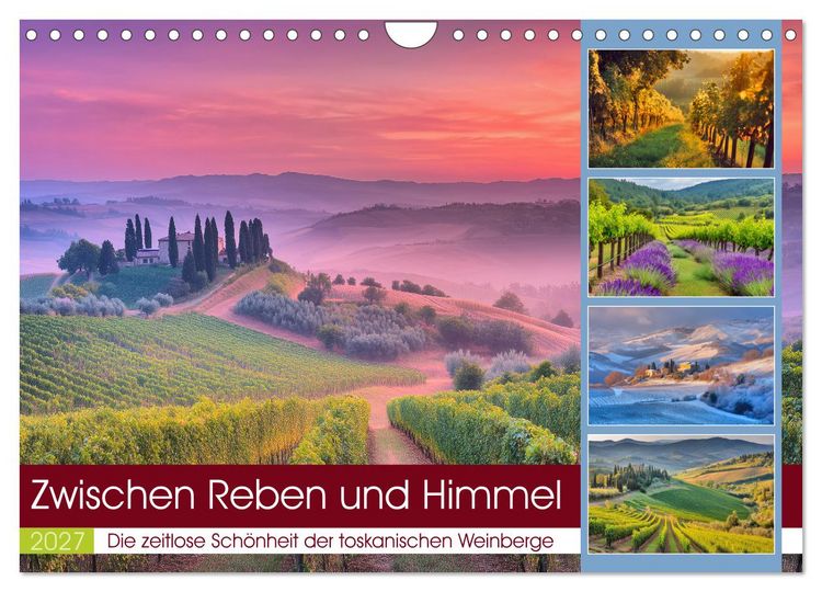 Produktbild: Zwischen Reben und Himmel (Wandkalender 2027 DIN A4 quer), CALVENDO Monatskalender