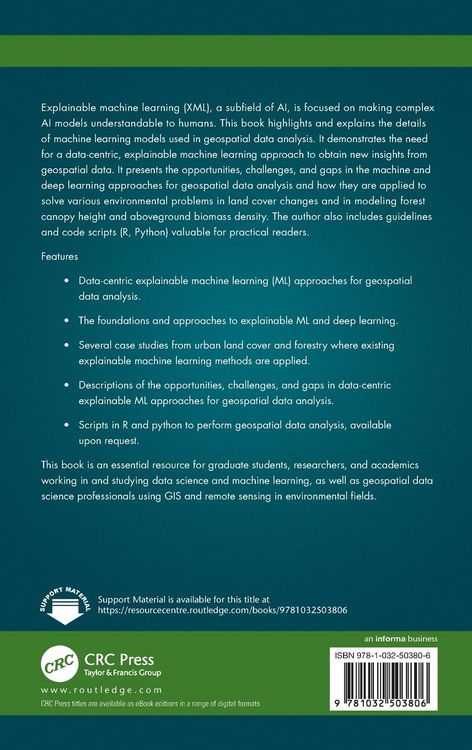 Produktbild: Explainable Machine Learning for Geospatial Data Analysis