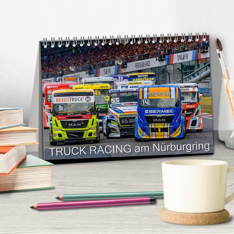 Produktbild: Truck Racing am N&uuml;rburgring (Tischkalender 2026 DIN A5 quer), CALVENDO Monatskalender