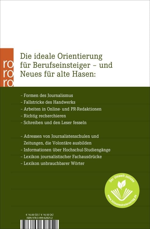 Produktbild: Das neue Handbuch des Journalismus und des Online-Journalismus