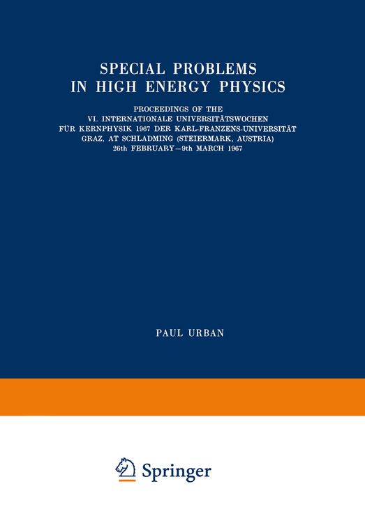 Produktbild: Special Problems in High Energy Physics