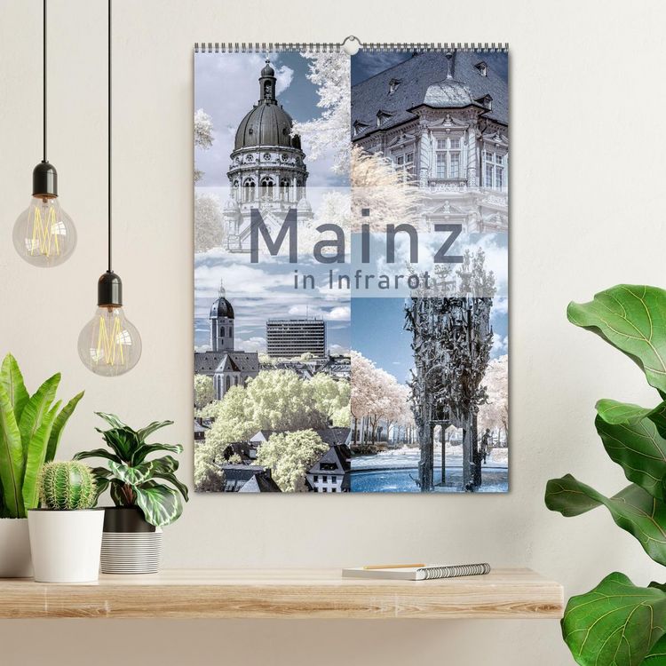 Produktbild: MAINZ IN INFRAROT (Wandkalender 2026 DIN A2 hoch), CALVENDO Monatskalender