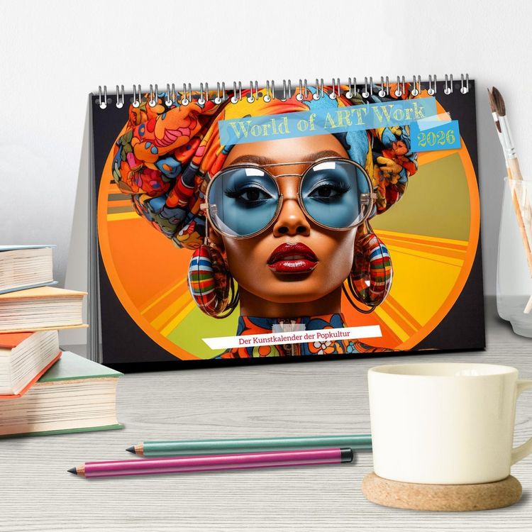 Produktbild: World of Art Work (Tischkalender 2026 DIN A5 quer), CALVENDO Monatskalender