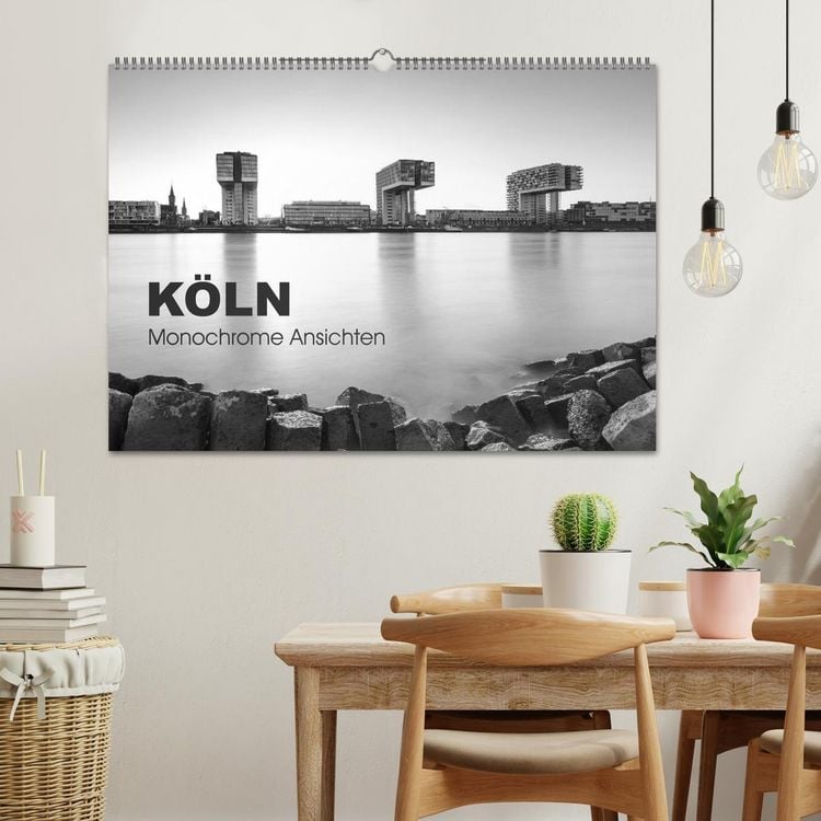 Produktbild: K&ouml;ln - monochrome Ansichten (Wandkalender 2026 DIN A2 quer), CALVENDO Monatskalender
