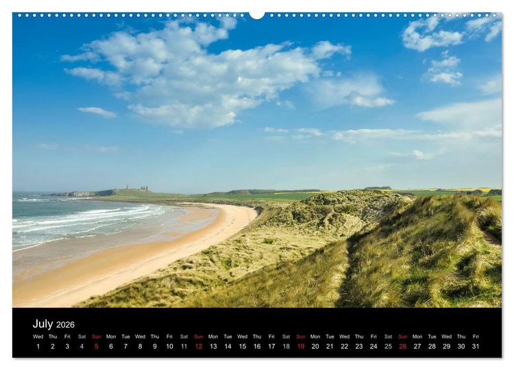 Produktbild: Scenes from Northumberland (High Quality Premium Wall Calendar 2026 DIN A2 landscape),CALVENDO 12 Month Wall Calendar
