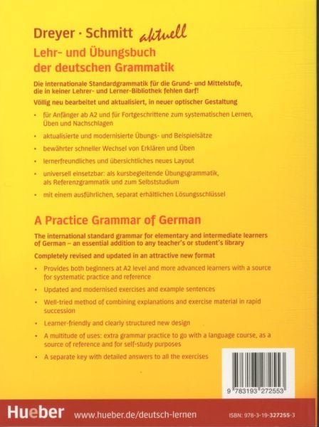 Produktbild: Lehr- und &Uuml;bungsbuch der deutschen Grammatik &ndash; A Practice Grammar of German &ndash; aktuell