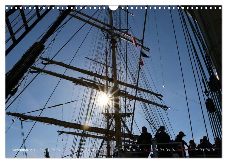 Produktbild: Segelschiffe auf der Elbe (Wandkalender 2026 DIN A3 quer), CALVENDO Monatskalender
