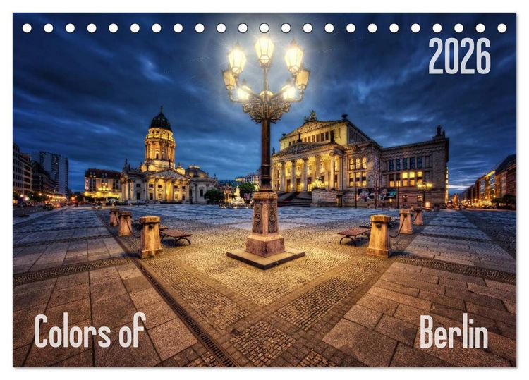 Produktbild: Colors of Berlin 2026 (Tischkalender 2026 DIN A5 quer), CALVENDO Monatskalender