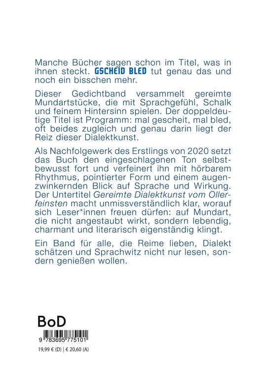 Produktbild: Immer no Gscheid Bled