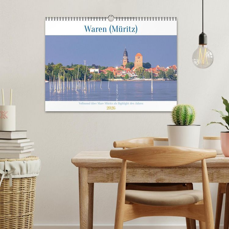 Produktbild: Waren (M&uuml;ritz) in der Mecklenburgischen Seenplatte (Wandkalender 2026 DIN A3 quer), CALVENDO Monatskalender