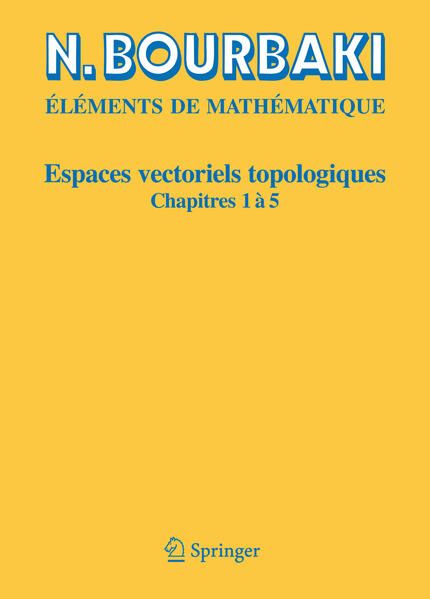 Produktbild: Espaces vectoriels topologiques
