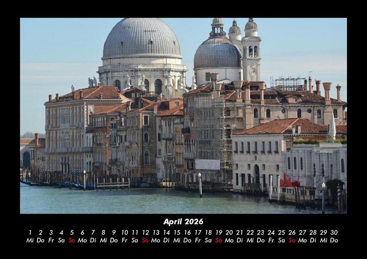 Produktbild: Venedig 2026 Fotokalender DIN A3