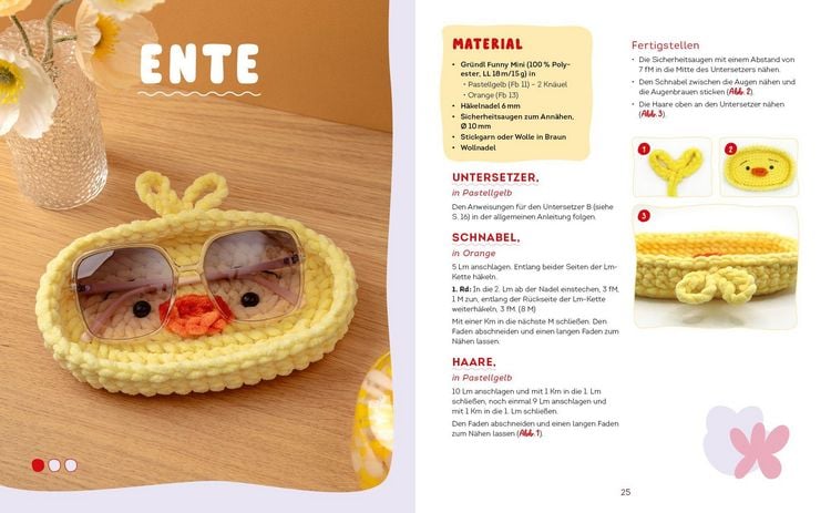 Produktbild: Brillies h&auml;keln: Niedliche Amigurumi-Brillenhalter | F&uuml;r Lese- und Sonnenbrillen