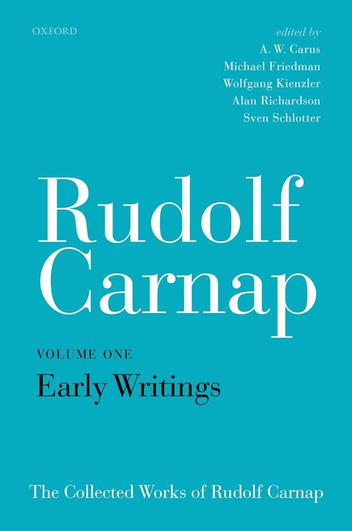 Produktbild: Rudolf Carnap: Early Writings