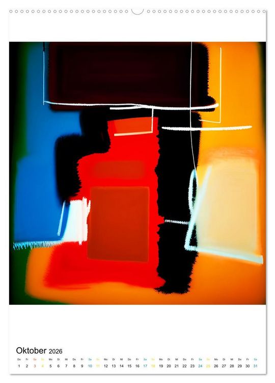 Produktbild: Modern ART Farbkompositionen (Wandkalender 2026 DIN A2 hoch), CALVENDO Monatskalender