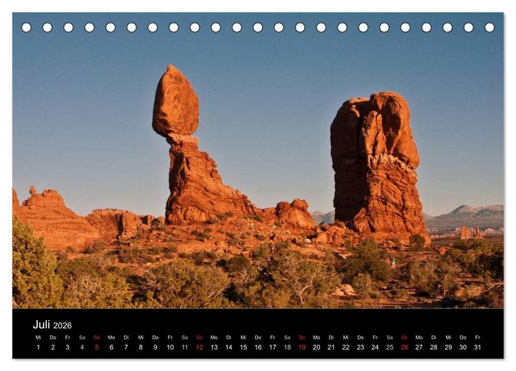 Produktbild: Aus dem wilden Westen (Tischkalender 2026 DIN A5 quer), CALVENDO Monatskalender