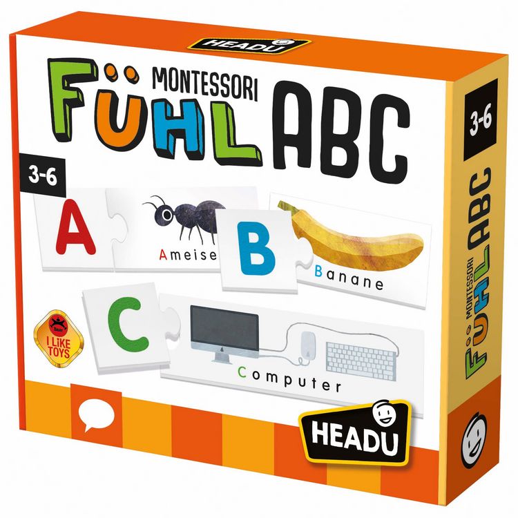 Headu Meine Ersten Wörter Lernspiel Für Kinder 3-6 Jahre – 12 Tier-Puzzles Mit Buchstaben