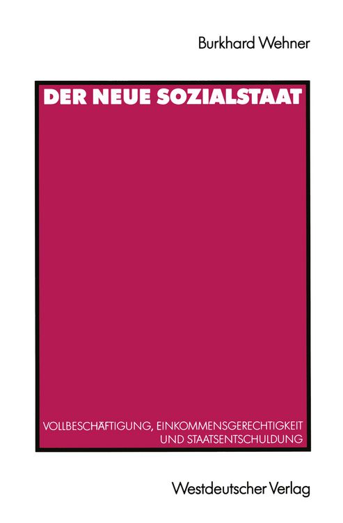 Produktbild: Der Neue Sozialstaat