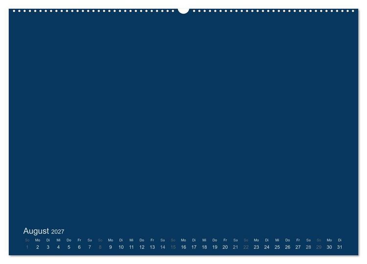 Produktbild: Bastelkalender - Dunkelblau (Wandkalender 2027 DIN A2 quer), CALVENDO Monatskalender