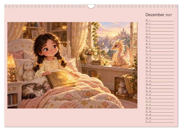 Produktbild: Mila und die Nacht der Fabelwesen (Wandkalender 2027 DIN A3 quer), CALVENDO Monatskalender