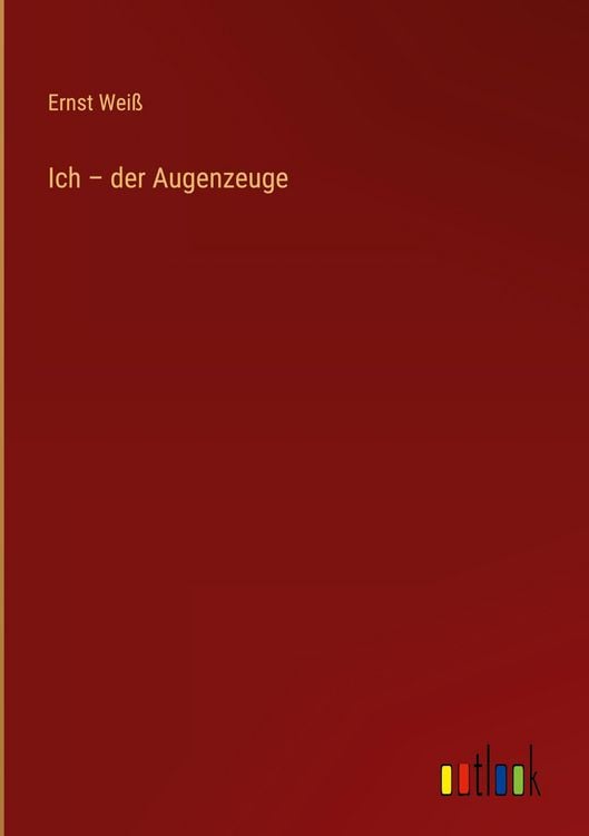 Produktbild: Ich - der Augenzeuge