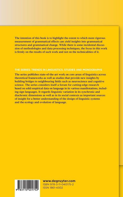 Produktbild: Quantitative Approaches to Grammar and Grammatical Change